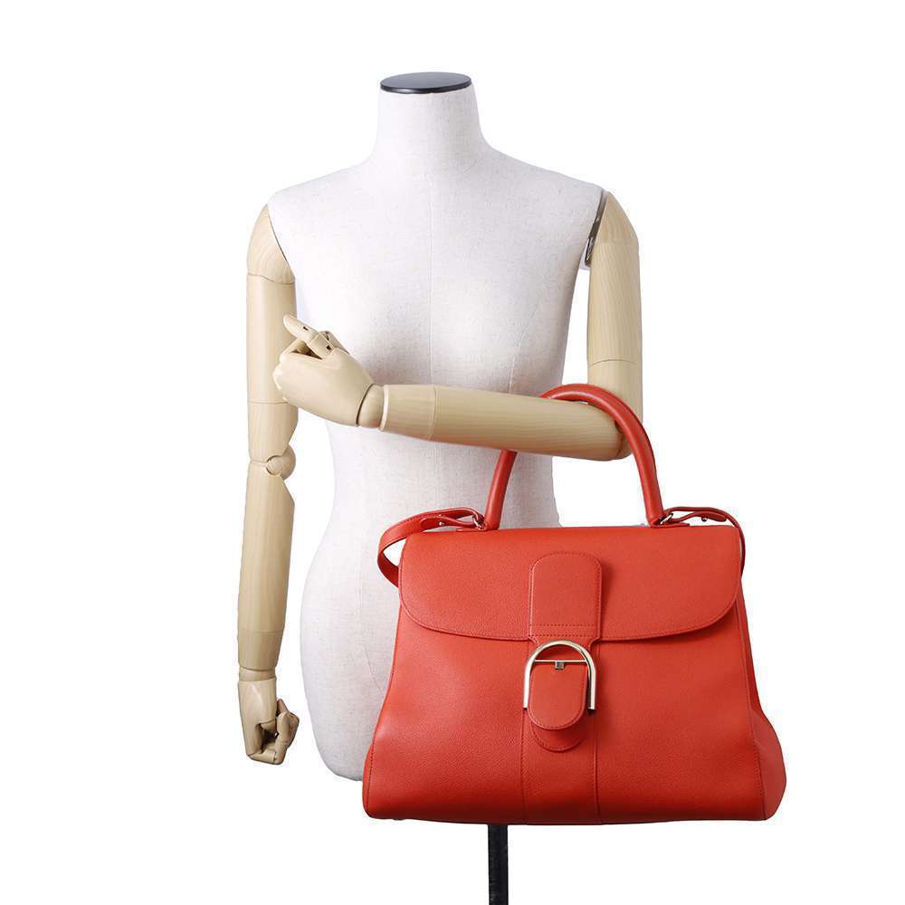 Delvaux Brillon GM 2way Shoulder Bag Red - Picture 4 of 16